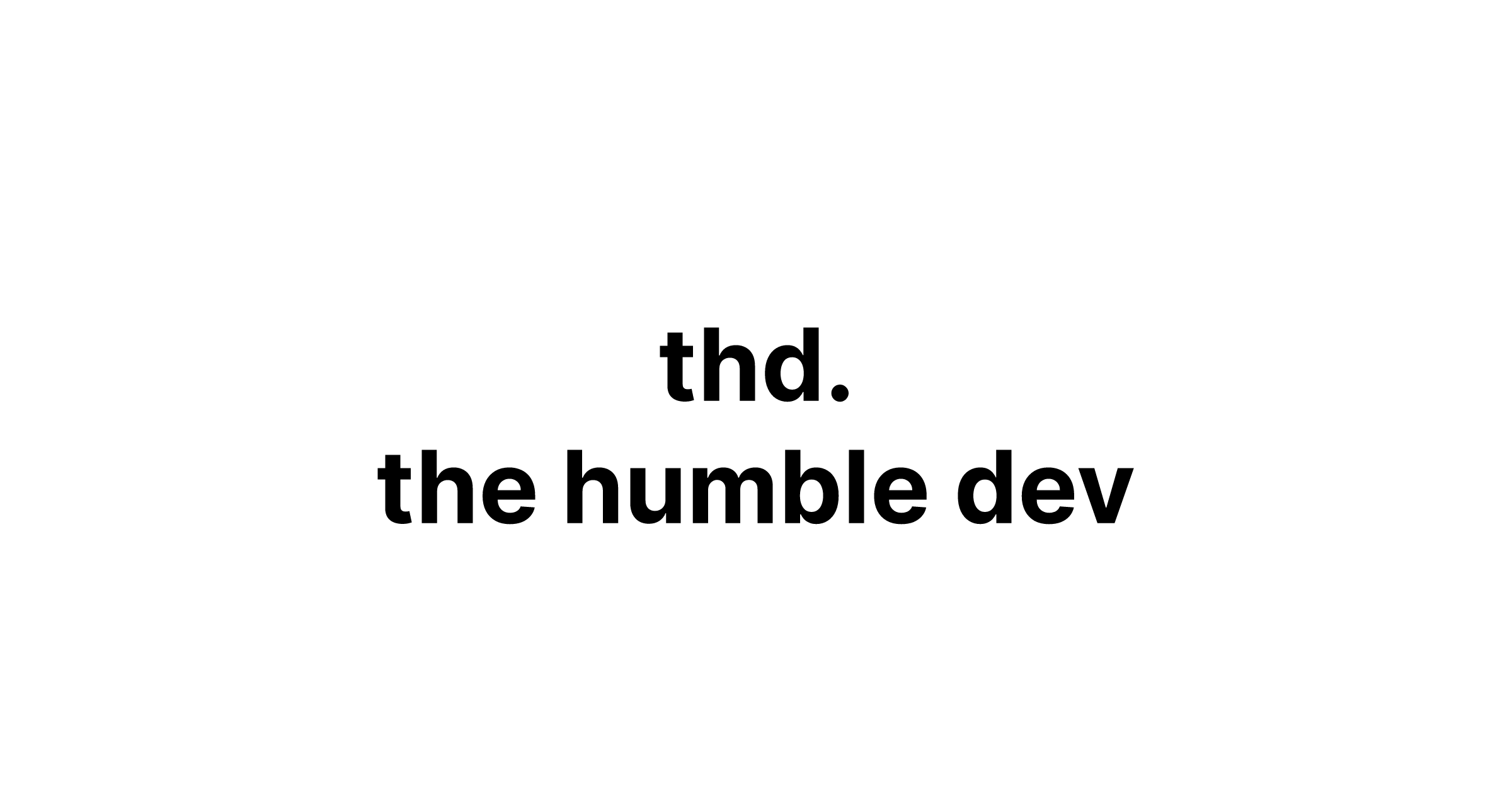 Resources the humble dev 